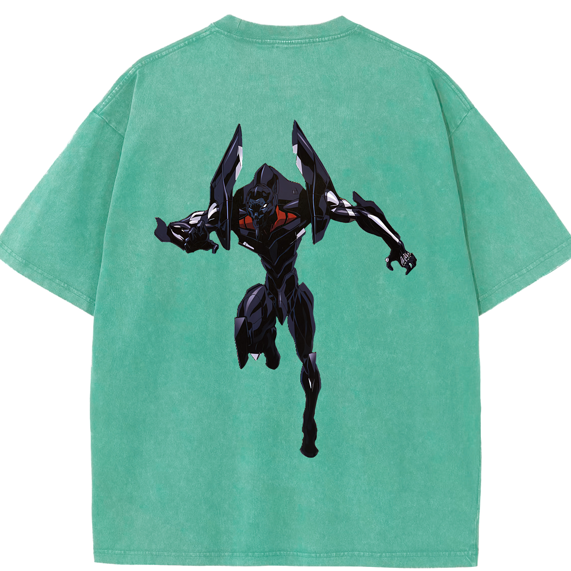（画像用） EVA 新世紀エヴァンゲリオン 綿100% ヴィンテージ風 半袖Tシャツ（背面プリント）